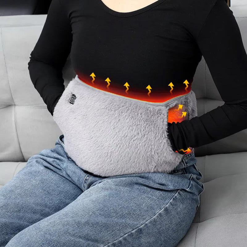 Electric heating waist belt