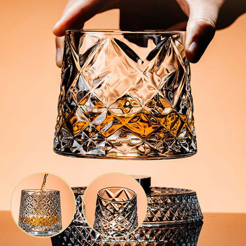 Rotating Whiskey Glass