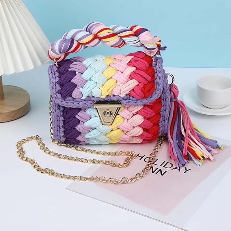 Ethnic Style Knitting Bag