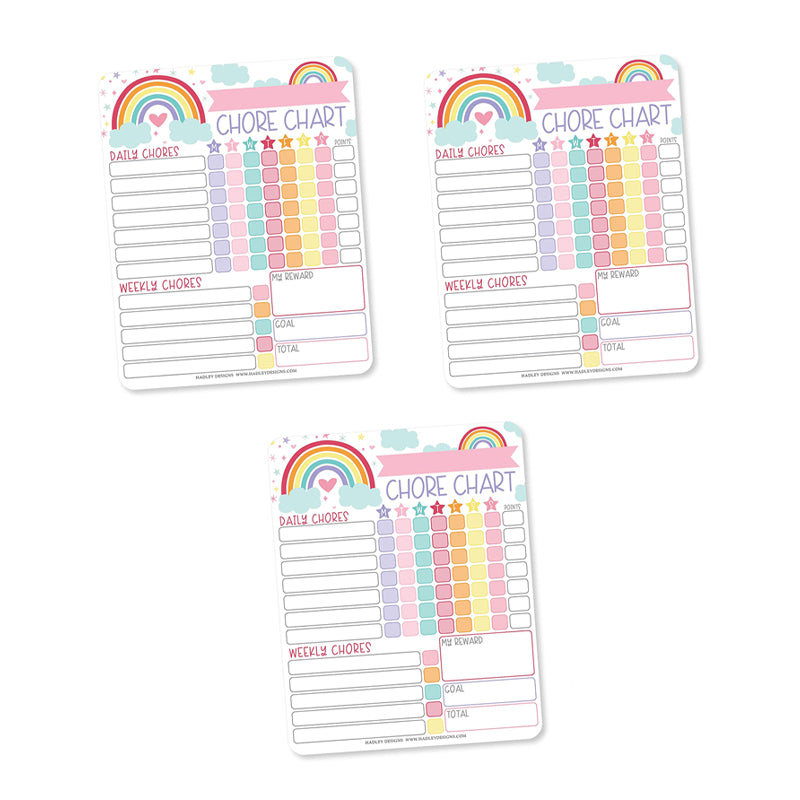 Children's Chore Chart Fridge Magnets