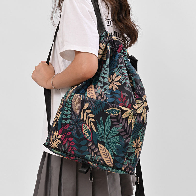 Ethnic Style Drawstring Shoulder Bag