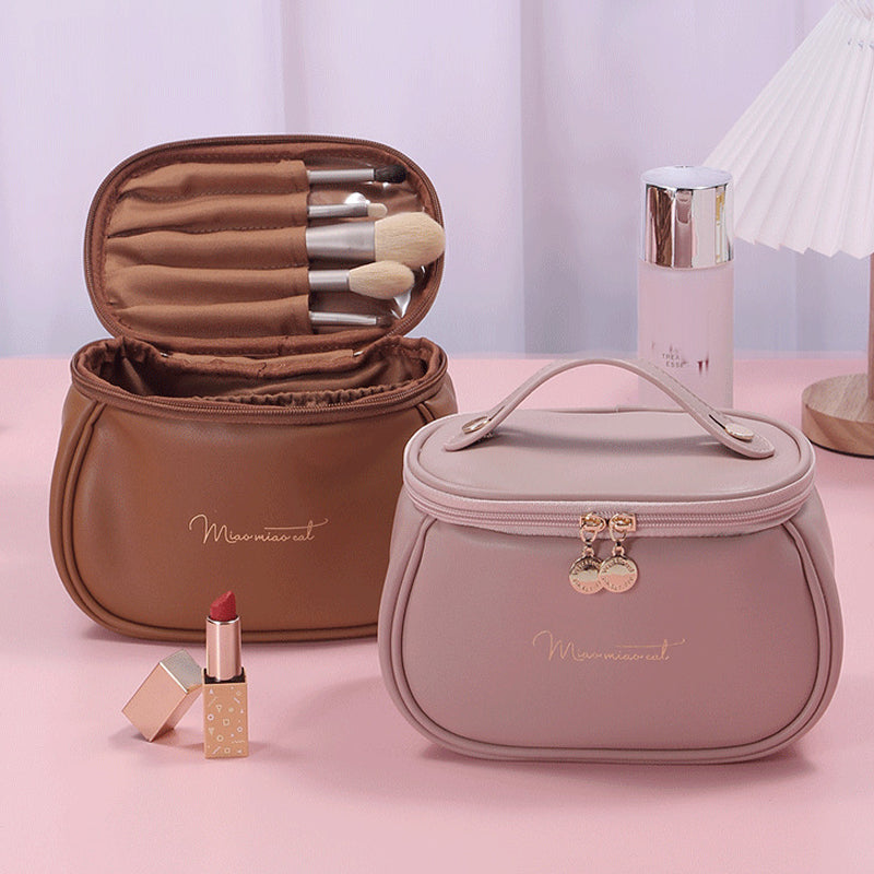 PU Leather Travel Makeup Bag