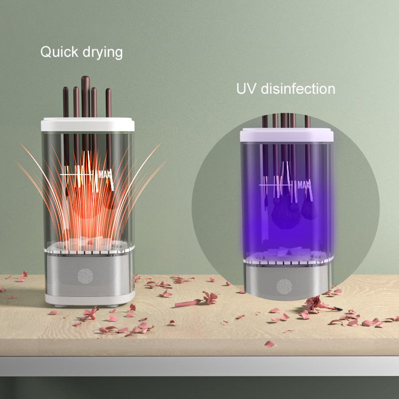 Fully automatic quick-drying makeup brush cleaning machine