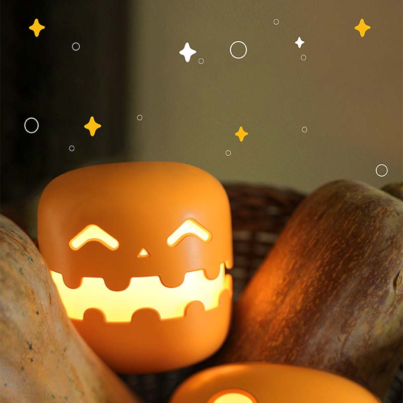 Halloween Creative Pumpkin Dimming Timer Night Light