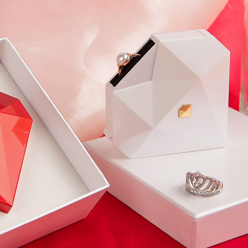 Heart Shaped Diamond Jewelry Box
