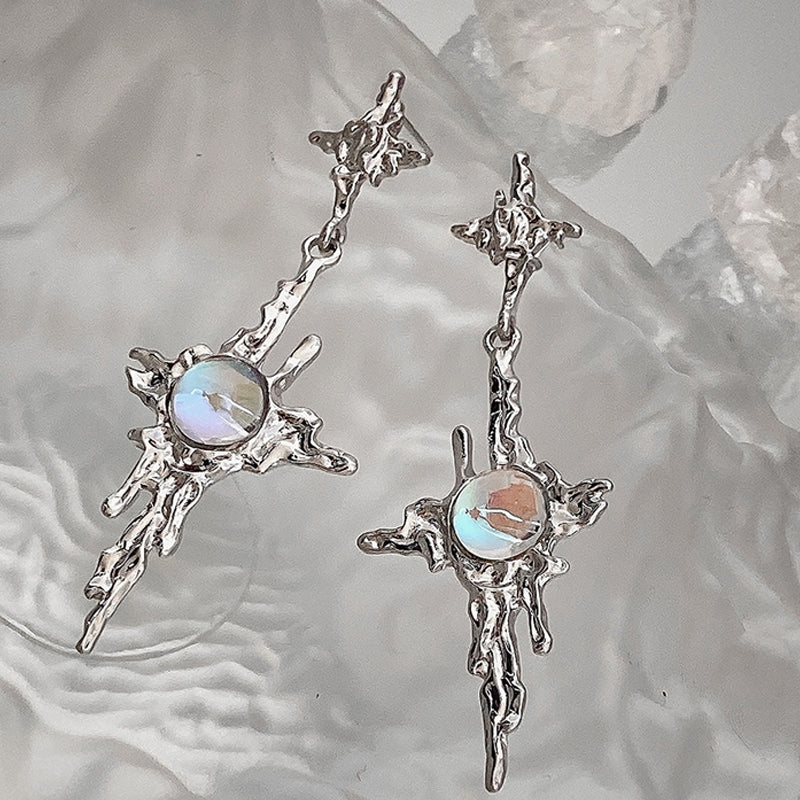 Irregular Moonstone Earrings