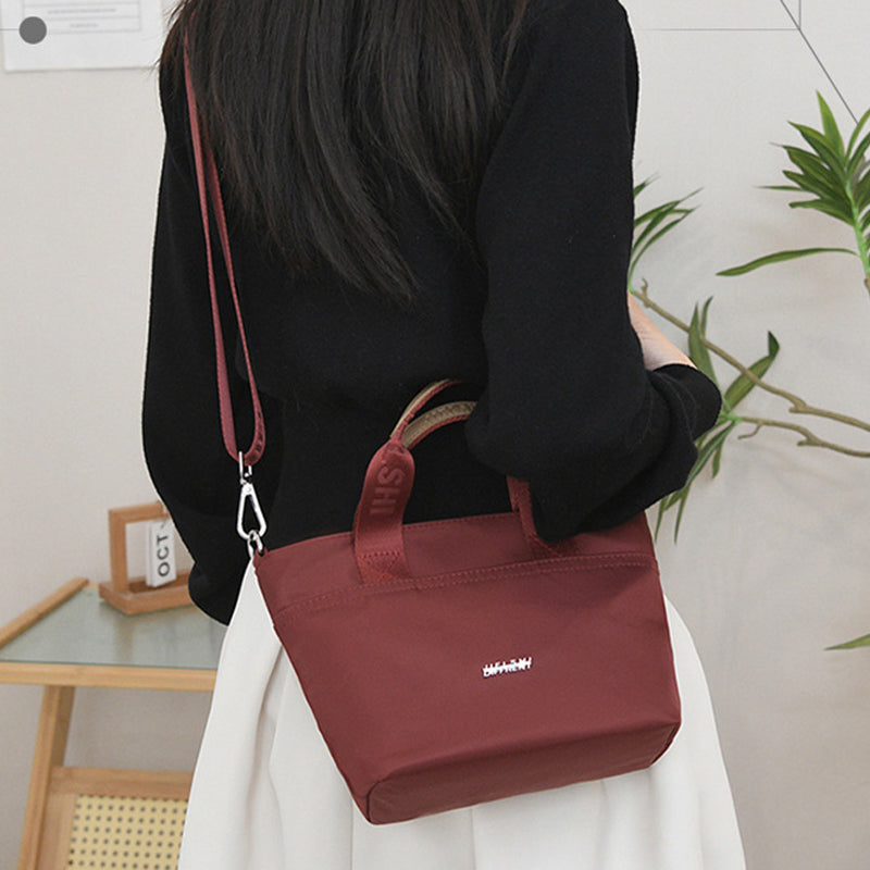 Zoned Nylon Crossbody Bag