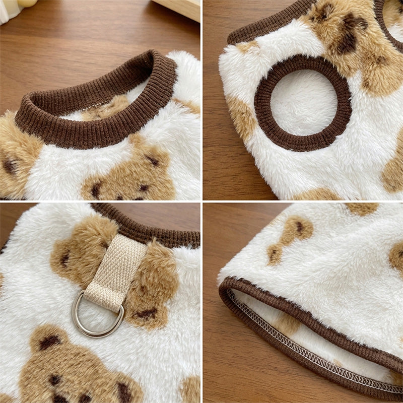 Pet Plush Pull-Tab Vest