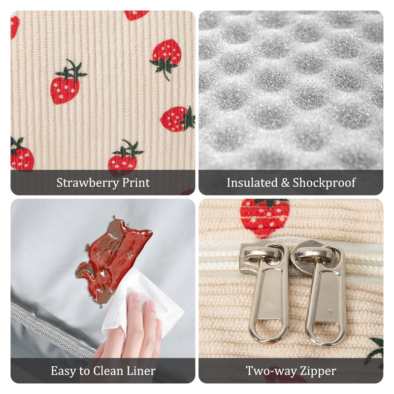 Strawberry Insulated Lunch Bag