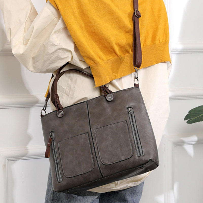 Ladies Vintage Leather Shoulder Bag