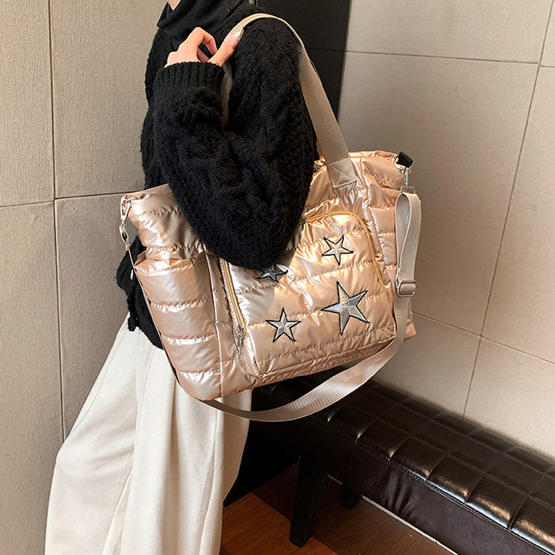 Winter Wide Strap Handbag