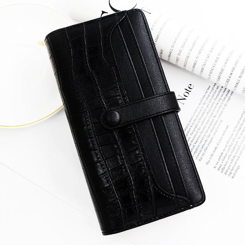 Vintage Long Wallet with Oil Finish