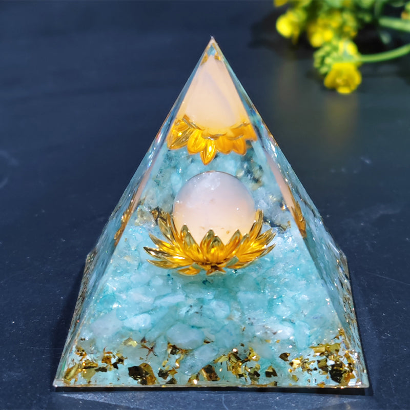 Pyramid Shape Resin Ornament