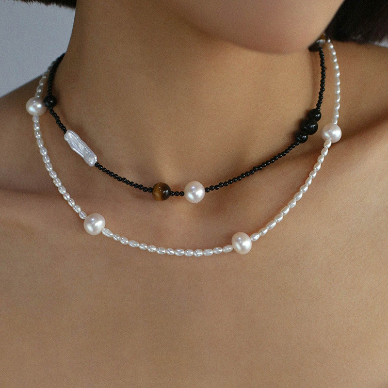 MIDNIGHT TIGER EYE NECKLACE