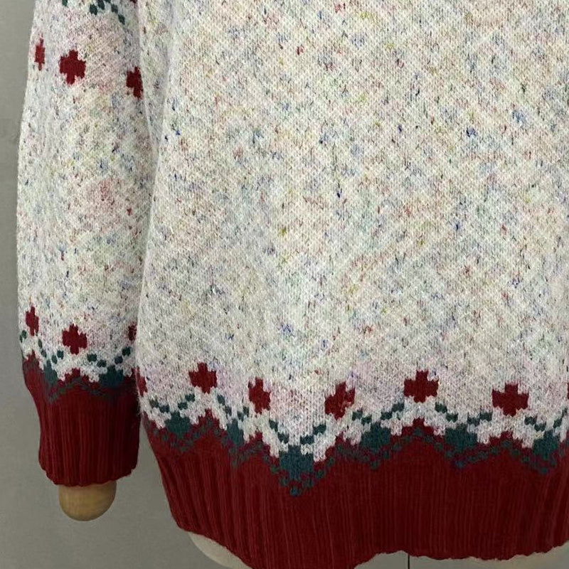 Christmas Jacquard Pullover Sweater