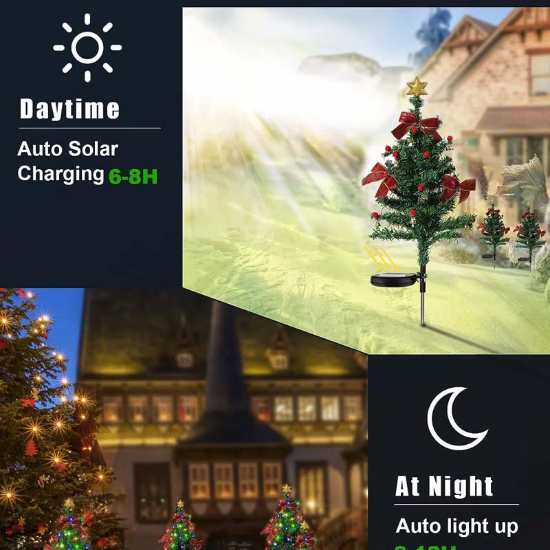 Solar Christmas Trees Lights