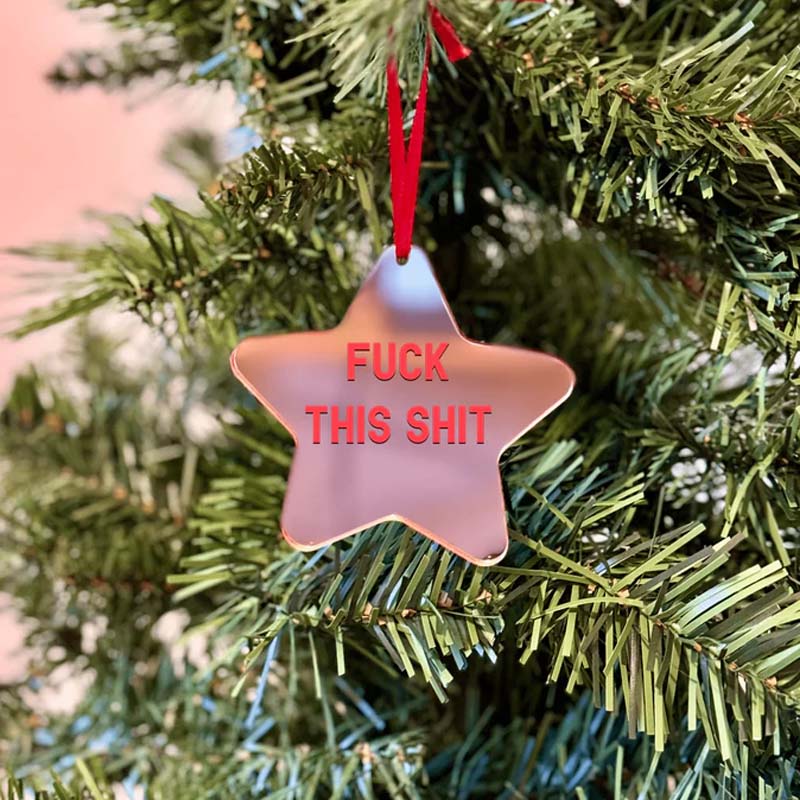 Fuck STAR Christmas Ornaments