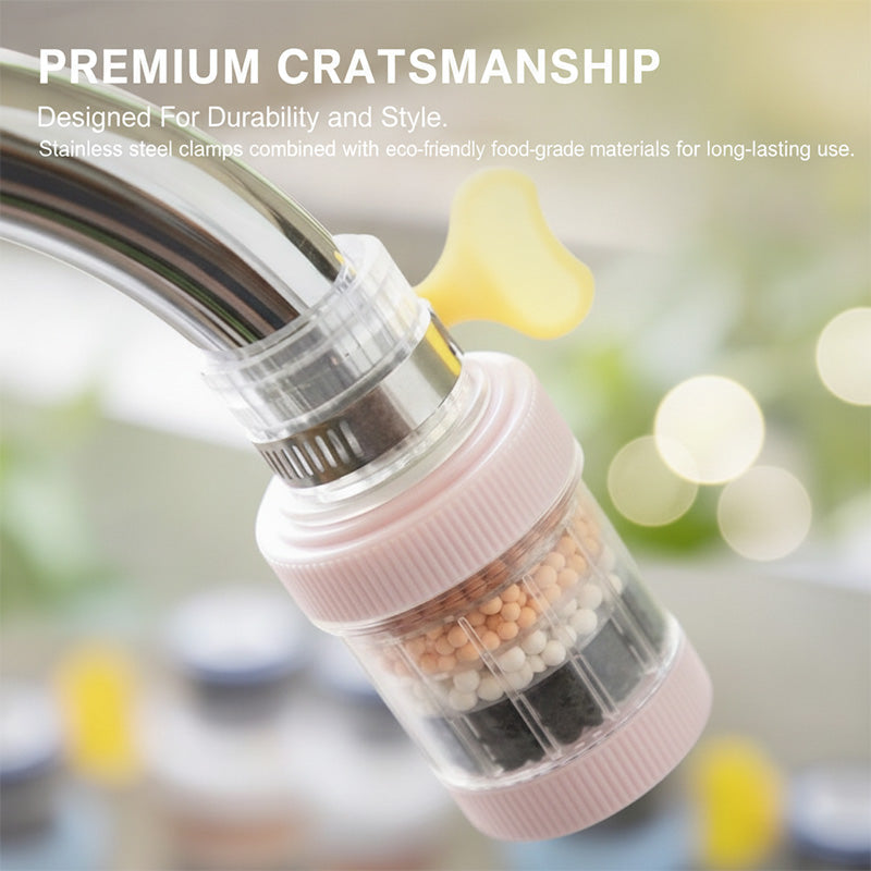 Splash-Proof Faucet Filter Attachment