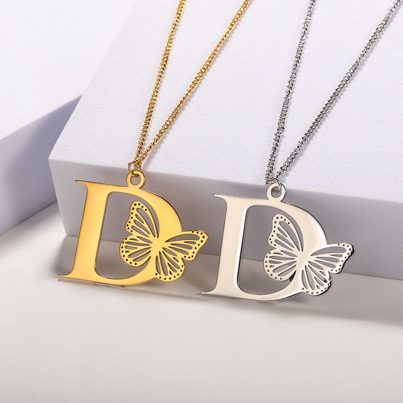 Butterfly Alphabet Pendant