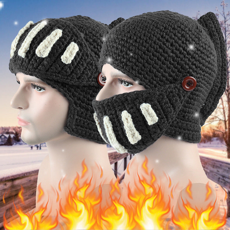 Hand-knitted Knight Hat