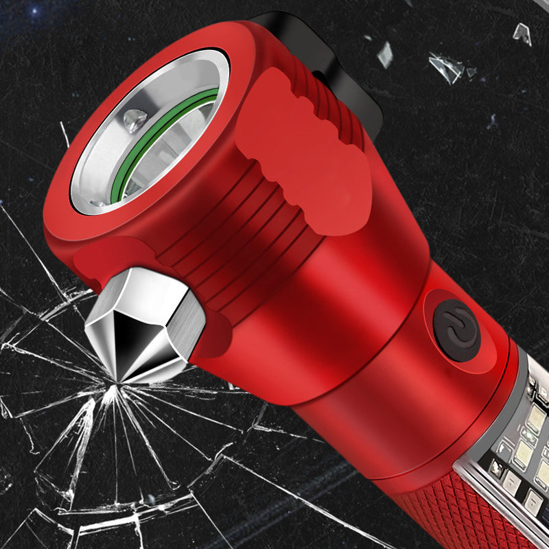 Solar Power Multi-Function Tactical Flashligh
