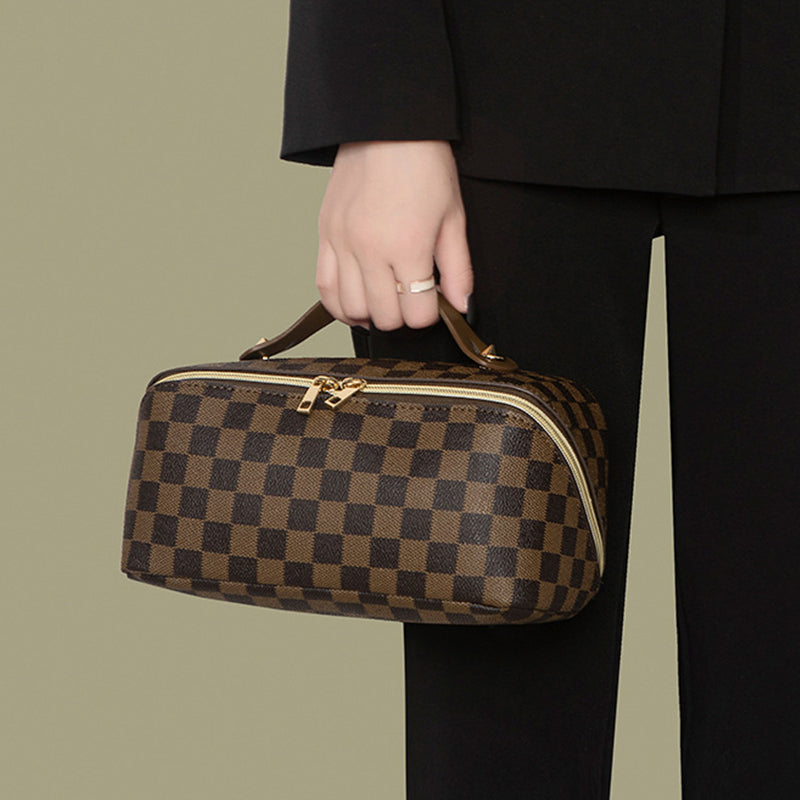 Vintage Check Cosmetic Bag