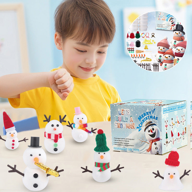 DIY Christmas Clay Snowman