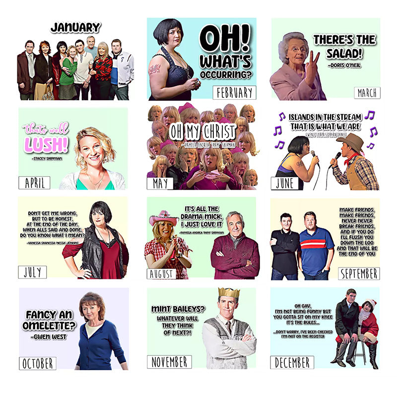 Gavin and Stacey 2025 wall calendar