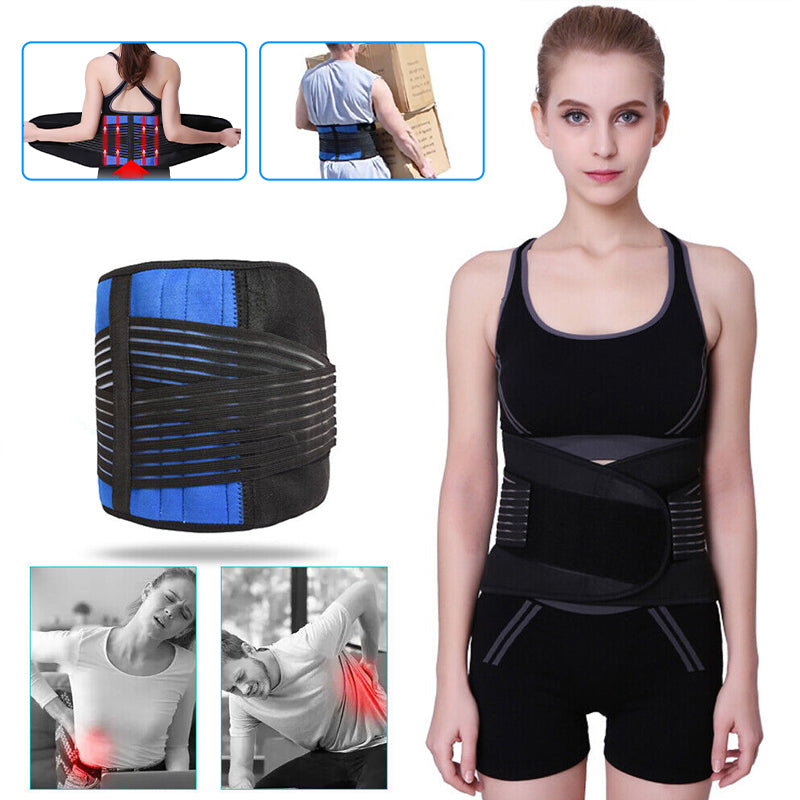Lower lumbar back support brace
