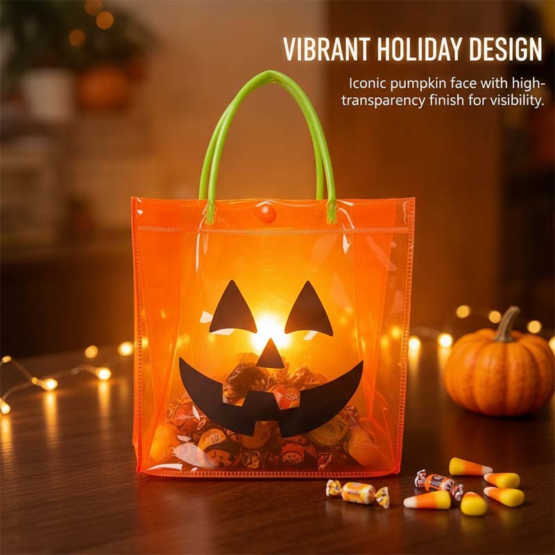 PVC Pumpkin Handle Bag