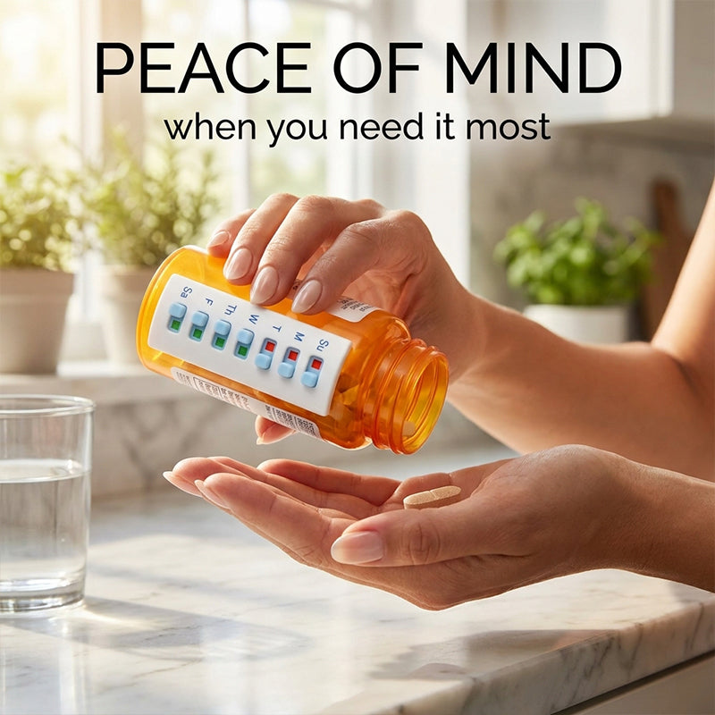 Reusable Sliding Pill Reminder Bottle Tracker
