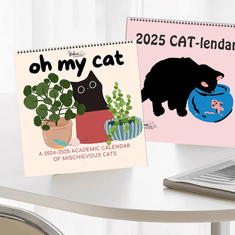 Oh My Cat Mischievous Cats 2025 Wall Calendar