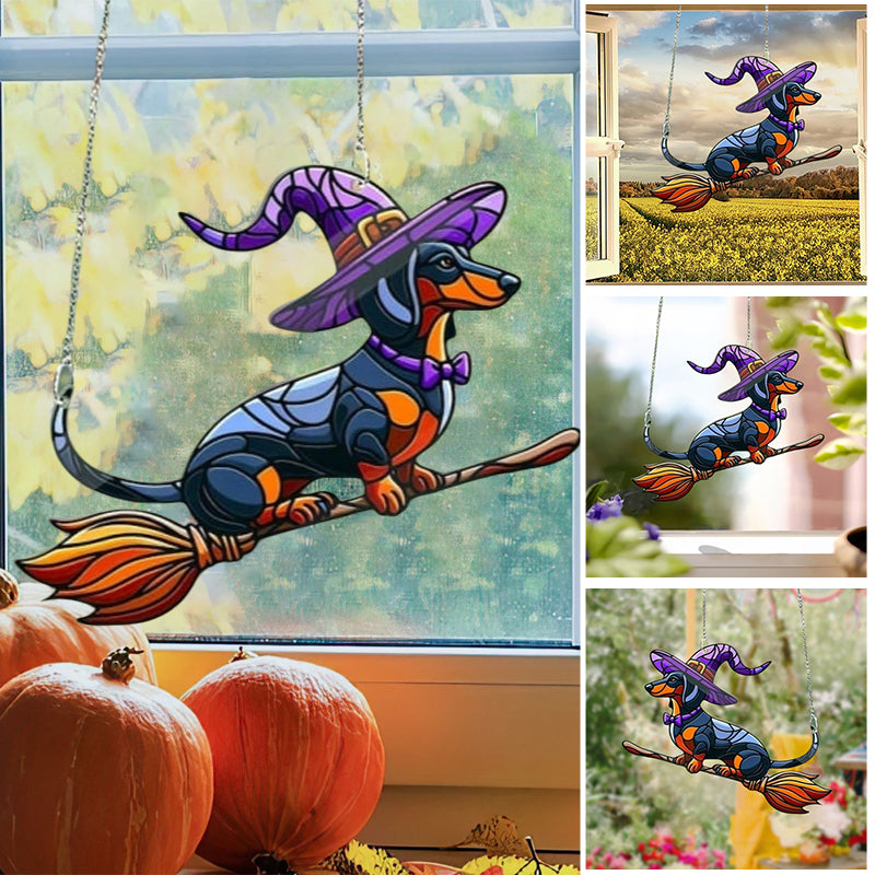 🧙‍♀️Magic Dachshund Window Hanging🐕