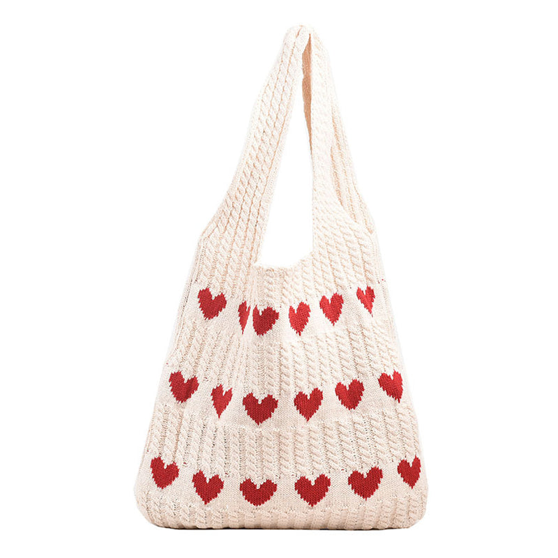 Knitted Love Tote Bag