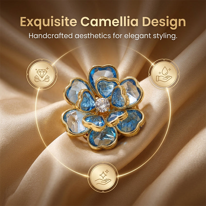 Camellia Flower Button