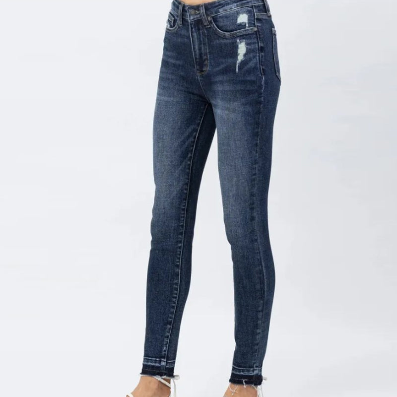 Blue Tummy Control Skinny Jeans