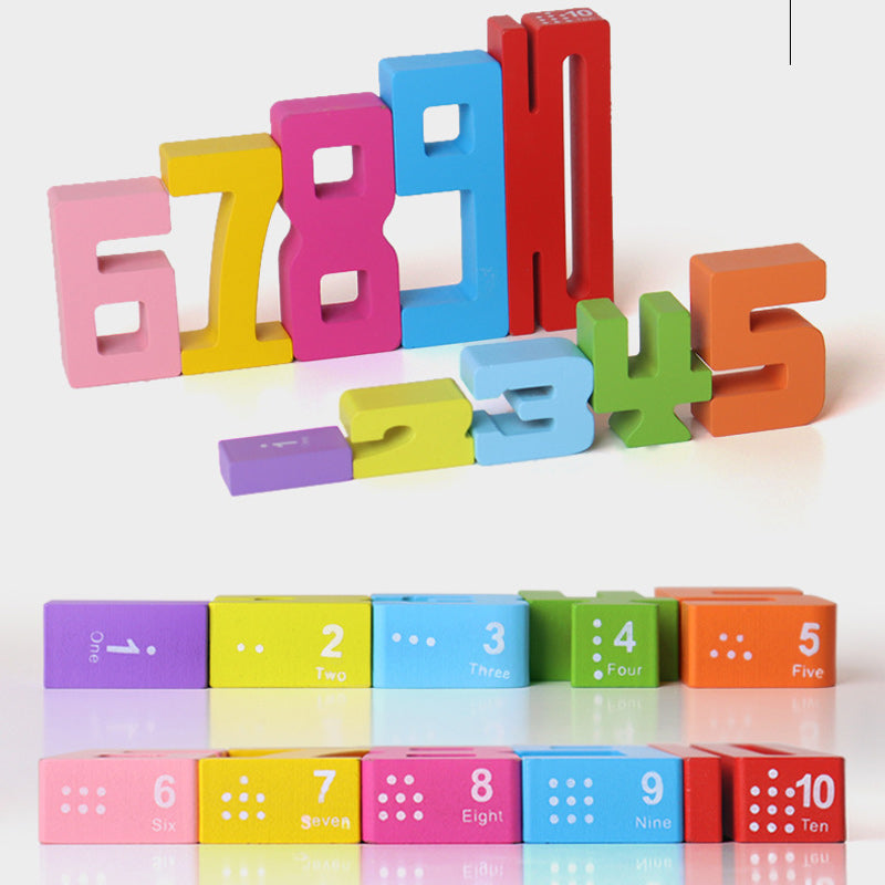 Creative Wooden Number Building Block