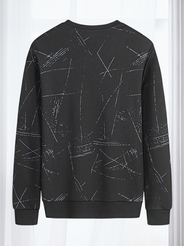 Printed Casual Pullover Top