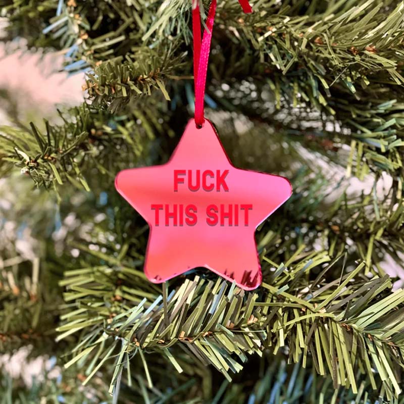 Fuck STAR Christmas Ornaments