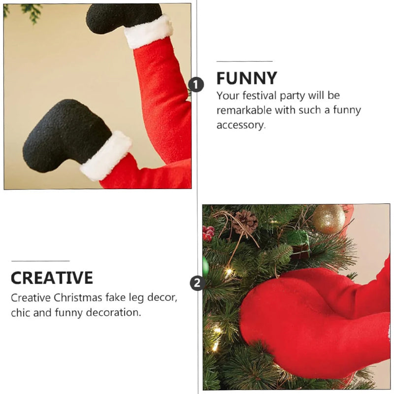 Christmas Santa Legs Decoration