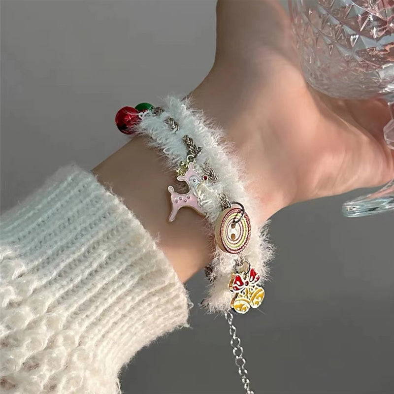 Fashionable Christmas themed earrings