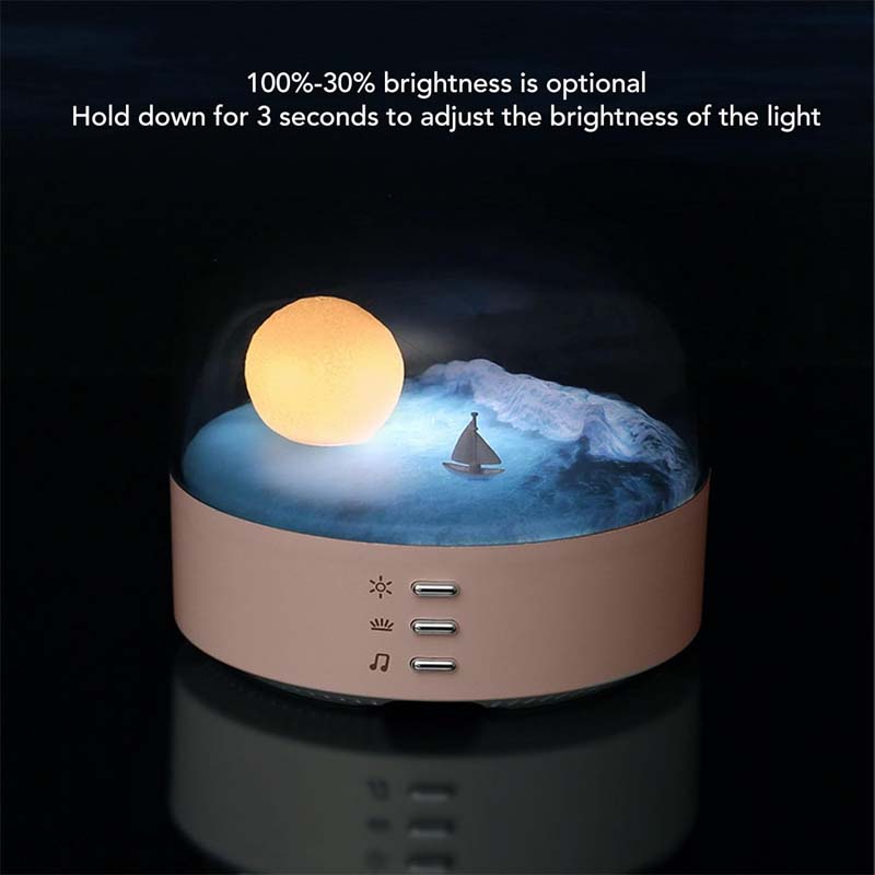 Crescent Bluetooth Speaker Atmosphere Night Light