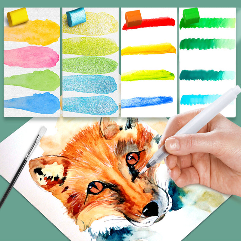 128 Color Solid Watercolor Set