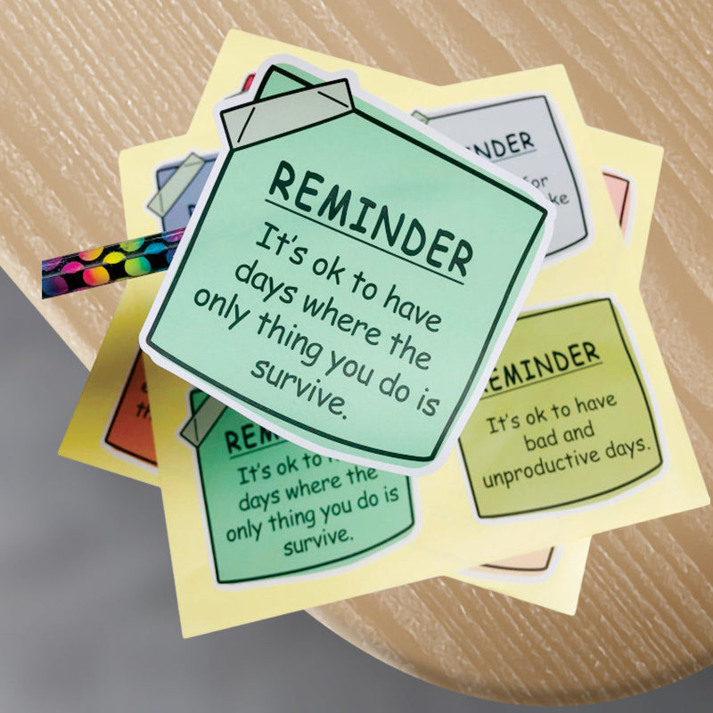 Mental Health Sticky Note Stickers（24 pcs）