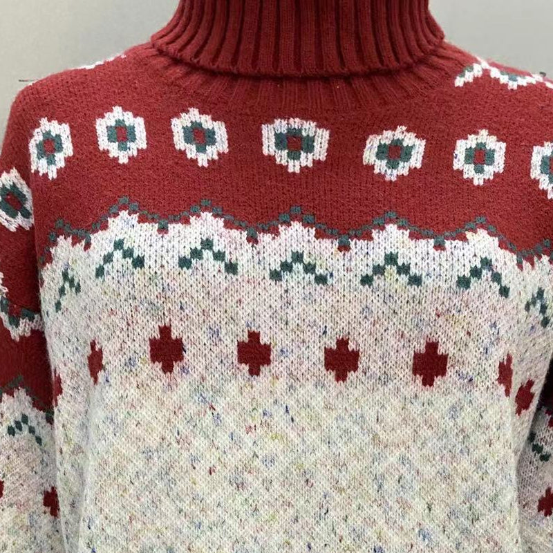 Christmas Jacquard Pullover Sweater