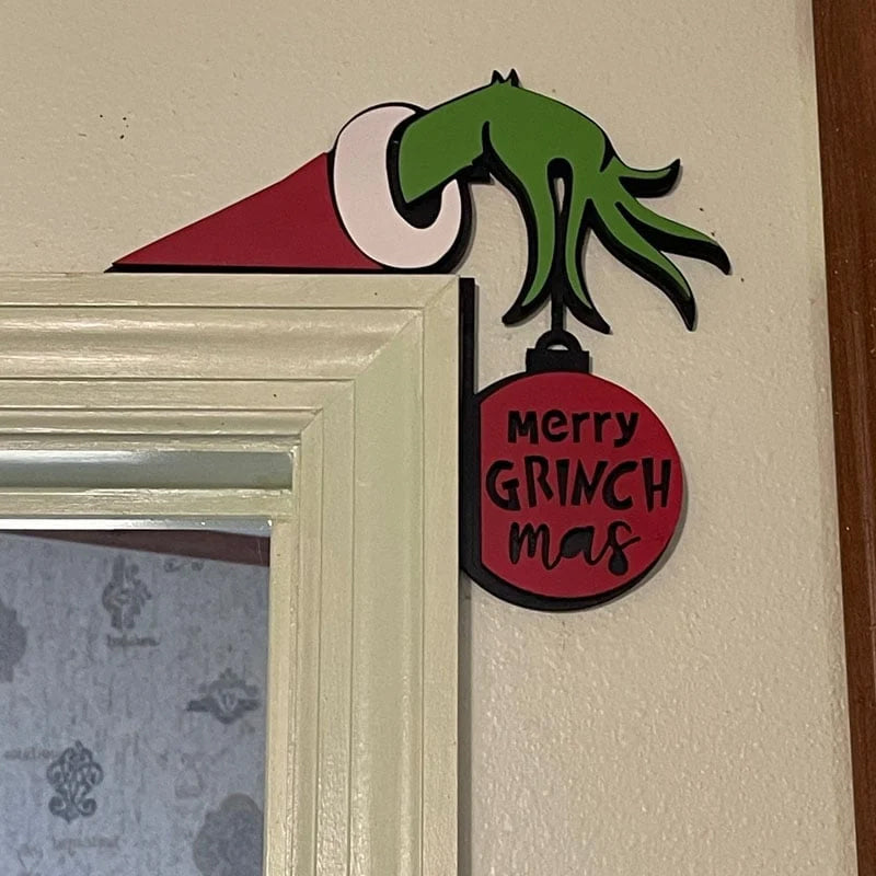 Grinch Holiday Door Corner