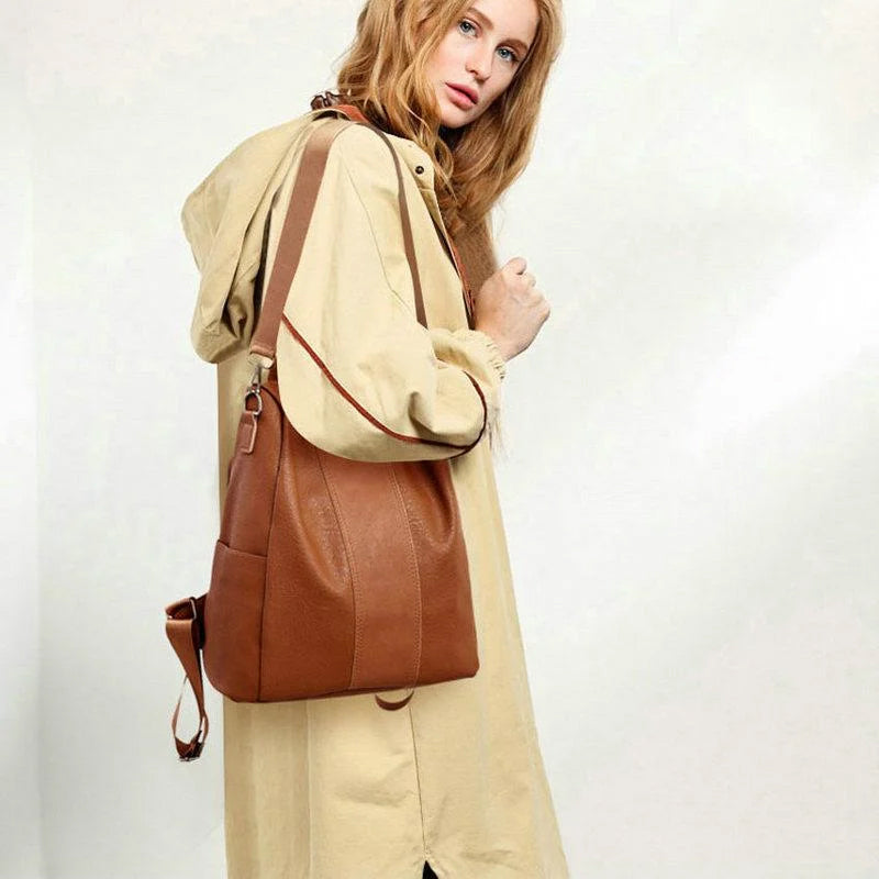 PU Leather Anti-theft Shoulder Bag