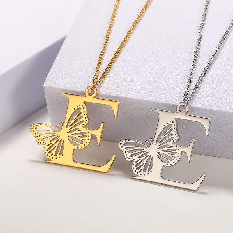 Butterfly Alphabet Pendant