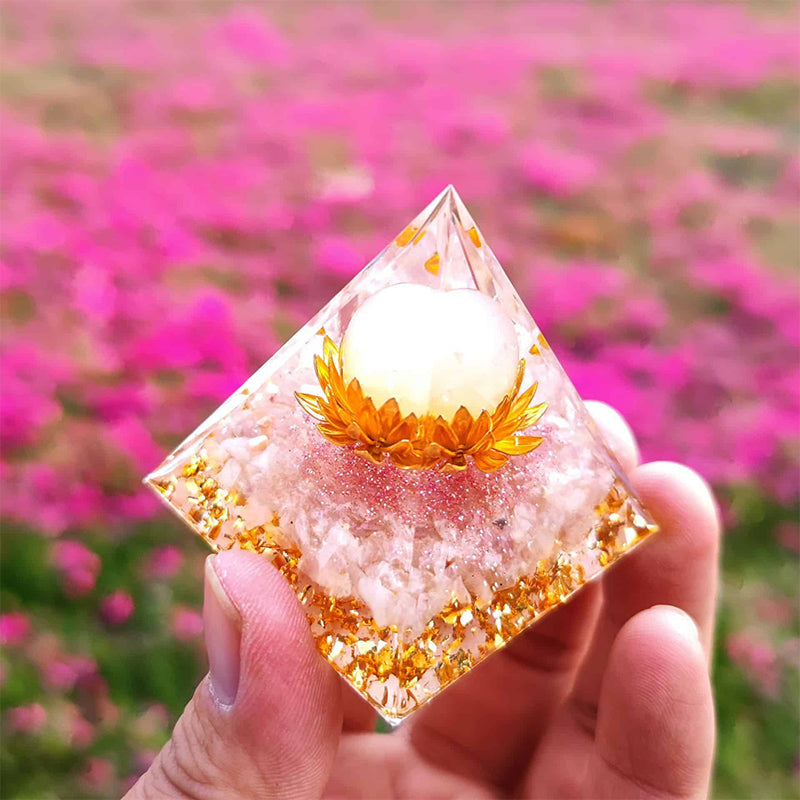 Pyramid Shape Resin Ornament