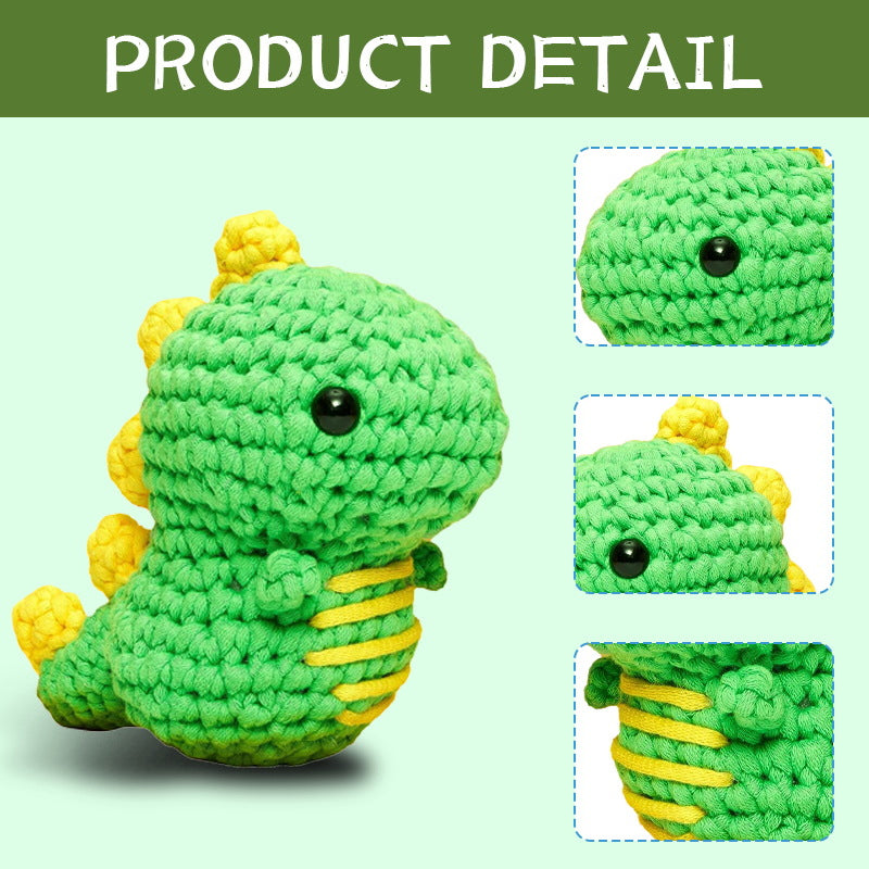 Rainbow Dinosaur Crochet Kit